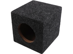 Subwoofer automotivo Madeira de 4 polos, estéreo compacto de alta fidelidade.