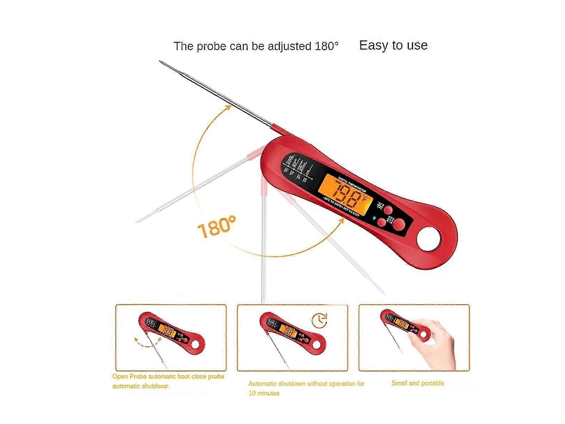 2pcs Termômetro de Carne Digital Leitura Instantânea para Grelhar e Cozinhar Alim Entos Churrasco Cozinha GOKOCO