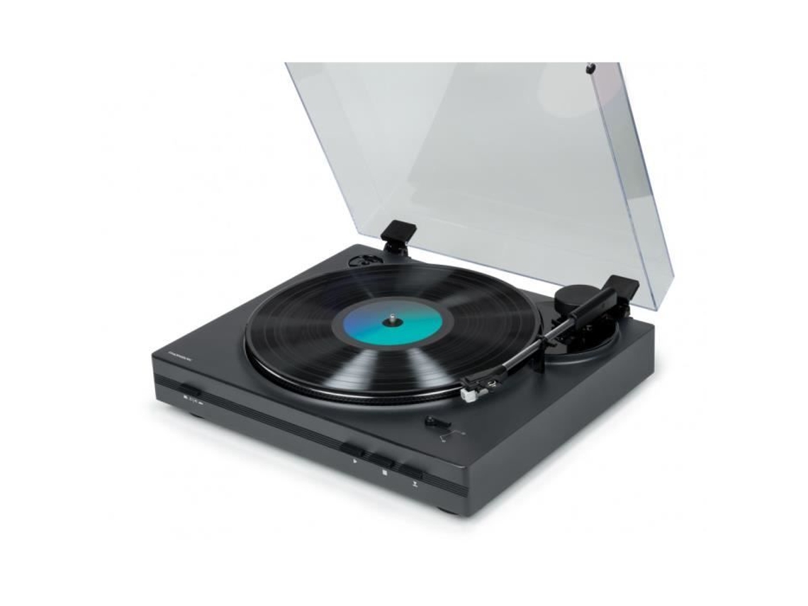 Plataforma Giratória Automática de Vinil com Acionamento Por Correia Cinza THOMSON