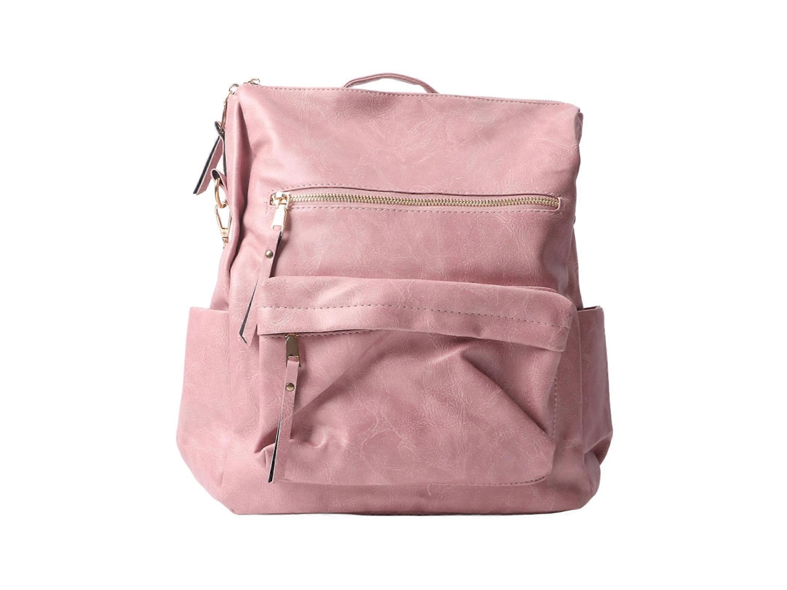 Mochila Feminina De Grande Capacidade, Couro Sintético, Lazer, Escola, Estudante, Mochilas Com Alça Ajustável, Nova 4 Olysi Shop