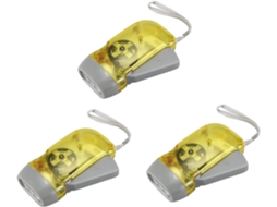 Lanterna 3x 3led, Gerador De Turbina Eólica, Ignição Manual, Camping