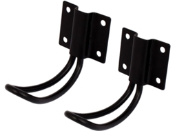 Cabide de Parede Metálico, 2 Peças, Preto CHABERLU