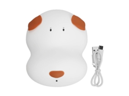 Luz noturna em formato de cachorrinho, Abajur Silicone para