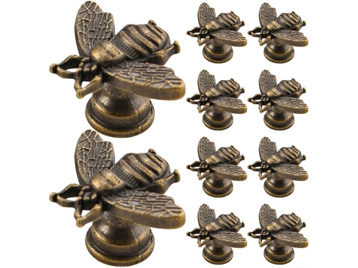 Conjunto De 10 Puxadores Antigos Para Armários, Com Furo Único, Para Gavetas, Cozinhas E Quartos Puxadores Vintage De
