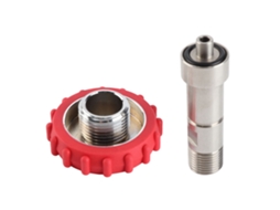 Adaptador Cilindro Co2 G5/8 para M16x1.5 Aço Inox