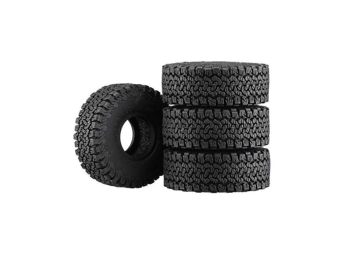 2026 4pcs Pneus Super Macios 58mm 1.0 Polegada para Carro Rc Crawler 1/18 1/24 Axial Scx24 Trx4m