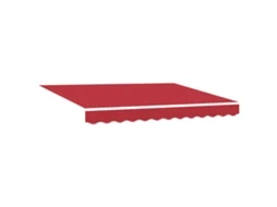 Conjunto 1 Toldo Retrátil Vidaxl Vermelho Poliéster (300 X 250 X 165 Cm)