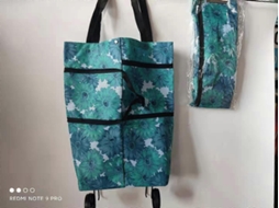 Sacolas de Compras Dobráveis ​​com Rodinhas, Carrinho Dobrável, Reutilizáveis, Saco Las para Supermercado GOKOCO