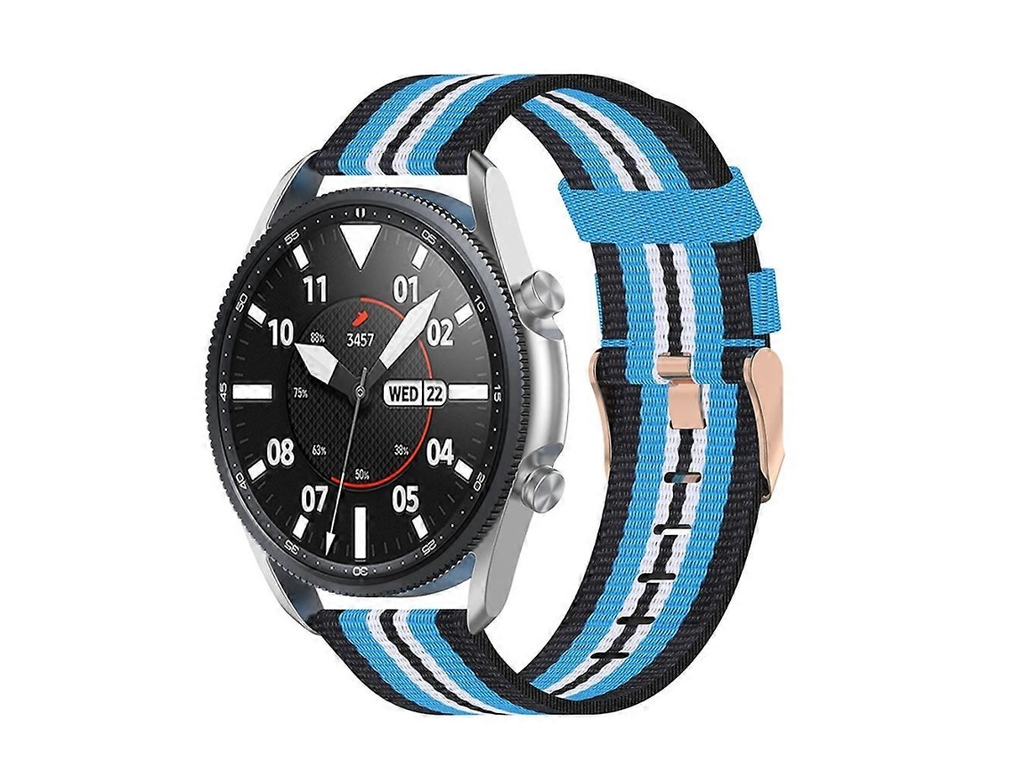 Pulseira De Nylon Trançado Para Galaxy Watch 3 De 45 Mm, Tamanho Único De 22 Mm.