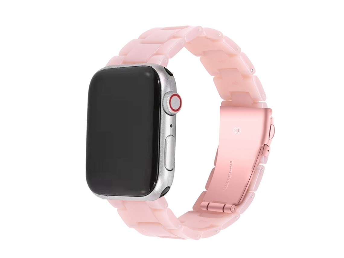 Bracelete Resina Premium para Apple Watch Series 7 41mm Rosa