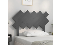 Vidaxl Cabeceira De Cama 104x3x80,5 Cm Pinho Maciço Cinzento