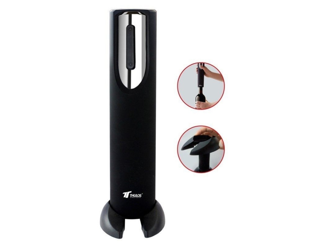 Saca-rolhas elétrico com acessório para remover a proteção da rolha Desfrute da comodidade e facilidade de abrir as suas garrafas de vinho com este