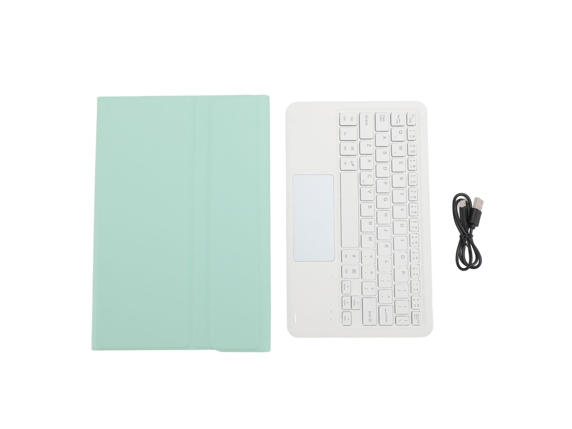 2026zentro-capa De Transporte Com Teclado Bluetooth Sem Fio Detachável Iluminado Para Xiaomi Mi Pad 5 5 Pro 11 Polegadas Verde Claro