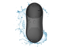 Escova de limpeza facial sônica 2 em 1, esfoliante de silicone e massageador, para homens, mulheres e adolescentes. Escova elétrica.