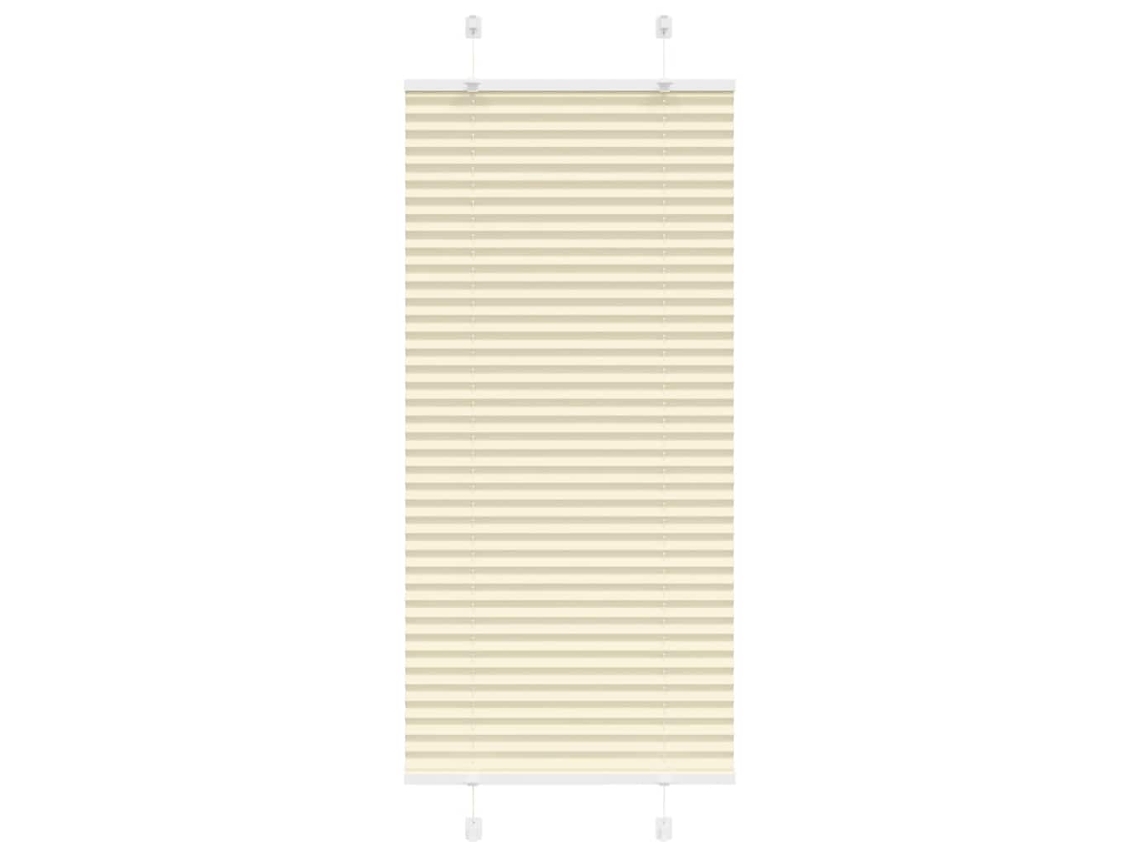 Vidaxl Creme Plissada Cega 65x100 Cm Largura Tecido 64,4 Cm Poliéster