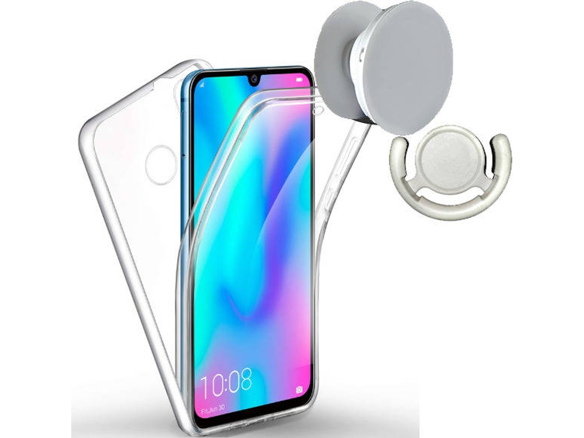 Kit Capa, PopSocket e Suporte PopSocket Xiaomi Redmi Note 6, Note 6 Pro 3x1 360º Impact Protection Transparente