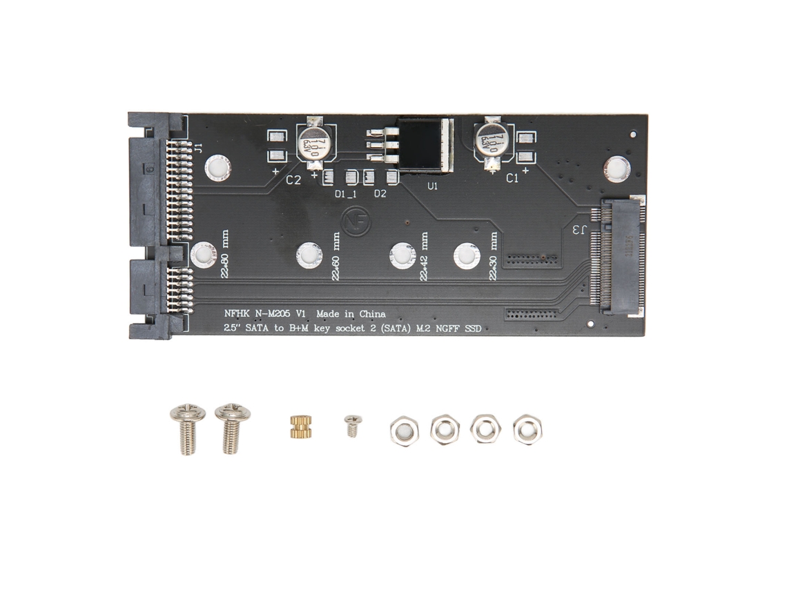 Placa Adaptadora Sata M.2 Ssd Para Sata Com Desempenho Estável Prática Para Laptop E Desktop