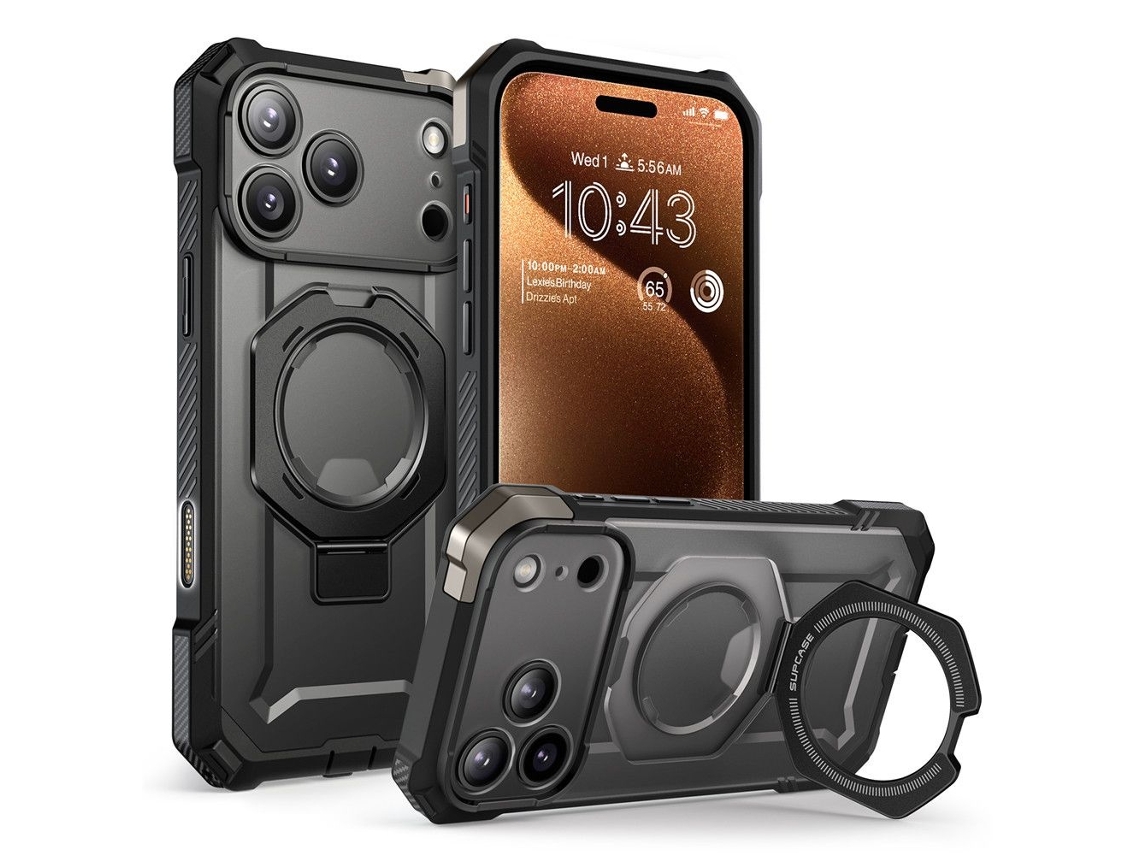 Capa Supcase Para Iphone 17 Pro Max Com Magsafe, Unicorn Beetle Grip, Preta