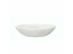 Prato Fundo Bormioli Coconut Branco Vidro Temperado (20 Cm)