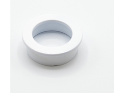 Puxador HARDWAREXCHANGE Redondo Embutido em Zamac, 40mm branco (pacote de 25)