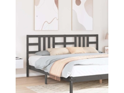 Vidaxl Cabeceira De Cama 206x4x100 Cm Pinho Maciço Cinzento