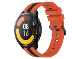 Pulseira De Silicone Bicolor Vertical De 22 Mm Para Xiaomi Mi Watch S1 Active