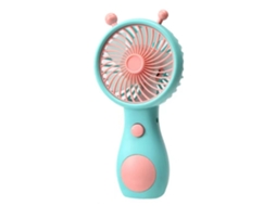 Ventilador Portátil de Mão Primerox Recarregável, Silencioso, Mini com Cabo de Dados para Dormitórios e Escritórios