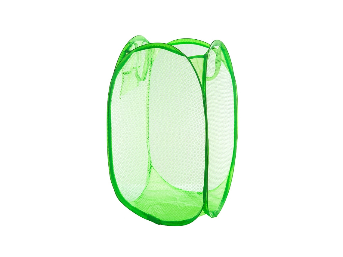 Lurelia Cesto De Malha Dobrável Duplo 26 X 26 X 51 Cm Verde Quarto