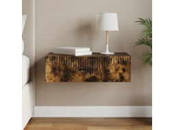 Vidaxl Mesa Lateral De Parede 59 X 34,5 X 17 Cm Derivados De Madeira