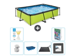 Piscina Exit Retangular 300x200x65 Cm 5 peças S227 EXIT TOYS