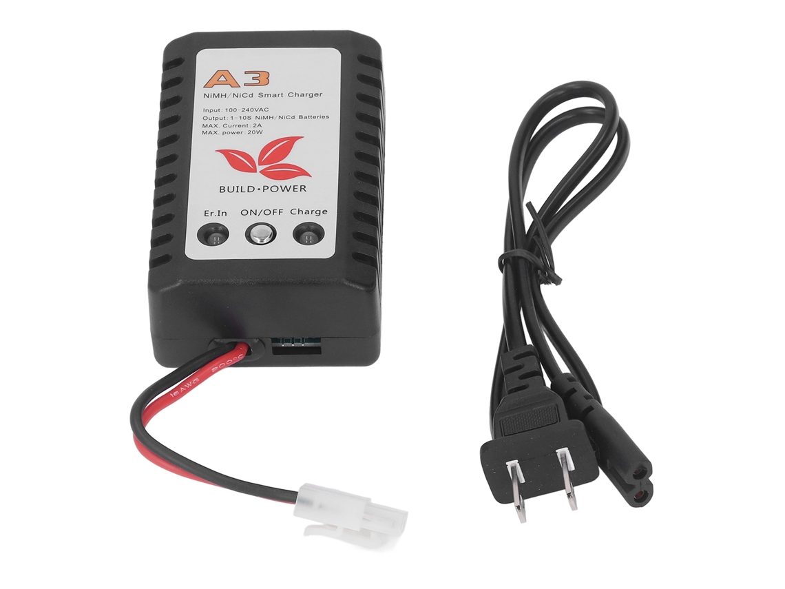 Carregador Inteligente De Baterias 20w Com Indicador Led Para Pacotes De Células Nimh Nicd 6v 7.2v 8.4v 9.6v, Plug Us Ac 110‑240v