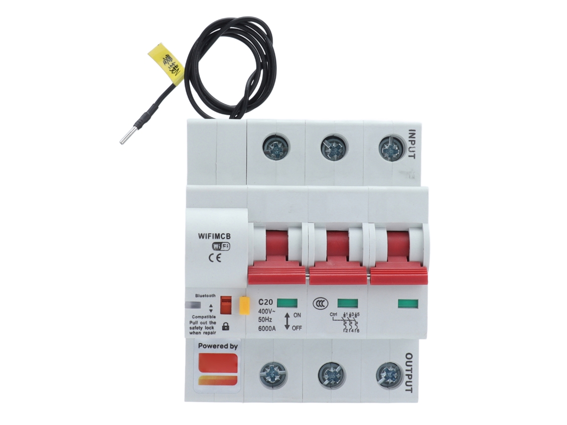 Interruptor Inteligente 3p Wifi Bluetooth 400v 20a Berm