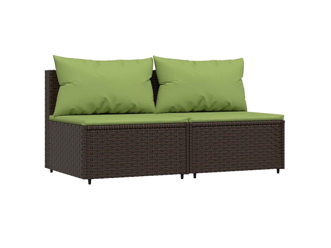 Middle Sofa, Middle Sofas Vidaxl Marrom Rattan / Vime (n/a)