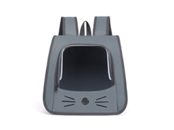 Mochila para Animais de Estimação, Portátil, Cinza AQUAFORGE