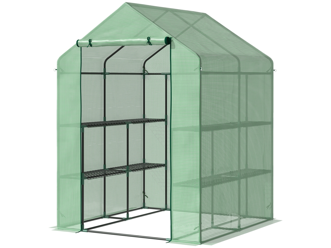 Estufa de Tomate com Porta Abobadada, 100x45x160cm BTFORUS