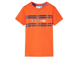 T-shirt De Criança Laranja-escuro 128