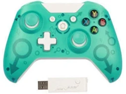 YIZHOOD Manette Sans Fil Xbox One Sans Fil 2,4 Ghz Compatível com Xbox One / Xbox One S / Xbox One X / Ps3 e Pcverde
