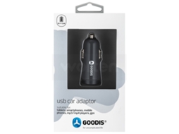 Adaptador Auto GOODIS 5V-2.4A Cinza