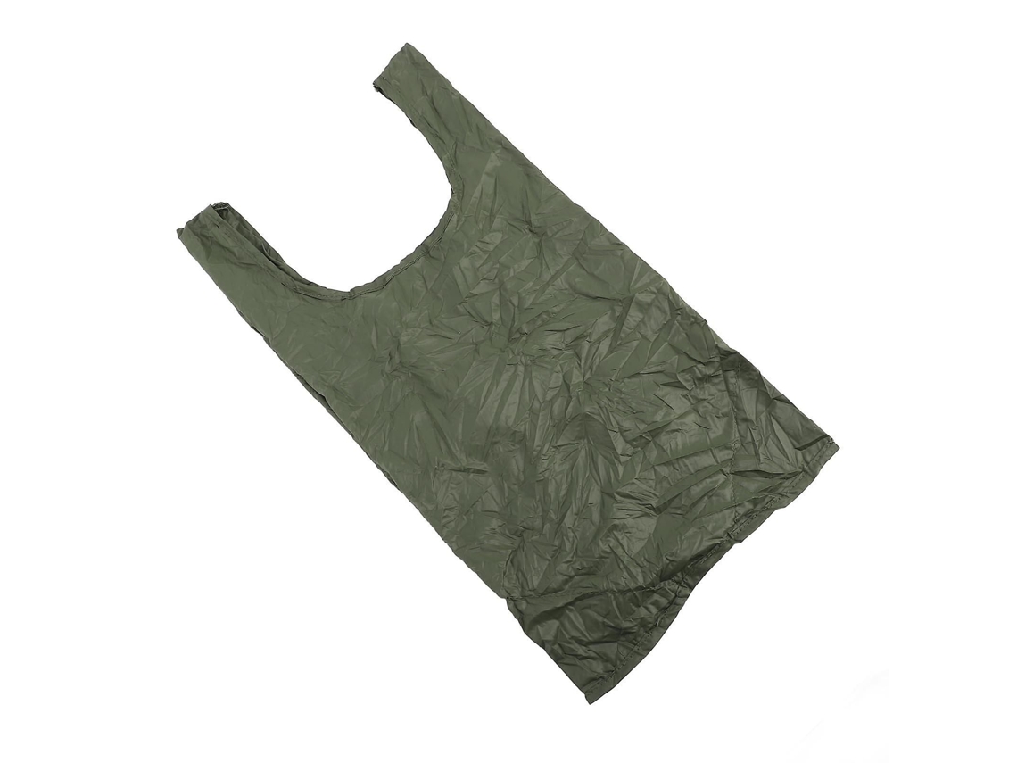 Sacola de Compras Reutilizável, Dobrável em Formato de Bolsa, Grande Capacidade, Leve, para Reciclagem, Ideal para Supermercados. Cor: Verde. GOKOCO