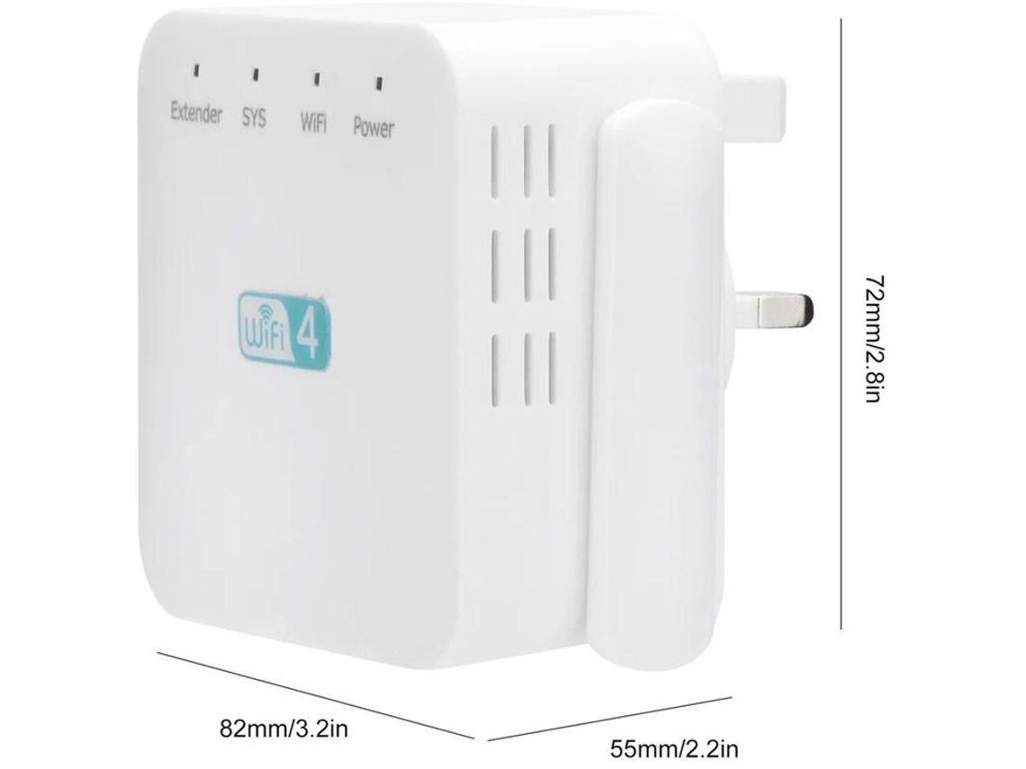 Repetidor De 300m Com Extensor De Alcance De Amplificador De Sinal De Antena Dupla Branco 100 240v Yizhood (branco)