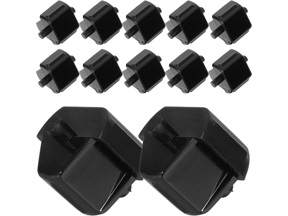 Conjunto De 12 Núcleos Compatíveis Para Substituição Em Dispensadores Fita Adesiva, Em Plástico Preto, Com Sistema De