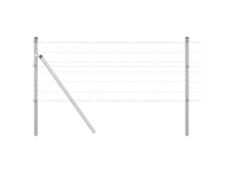 Conjunto 1 Cerca Externa Vidaxl Prateado Aço (50 X 0,6 M)