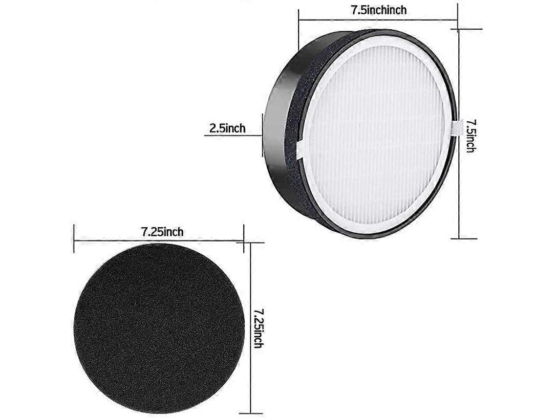 2 Filtros de Ar de Substituição para Aspirador de Pó Levoit LV H132 com Filtro HEPA de Carvão Ativado. Brilvibera