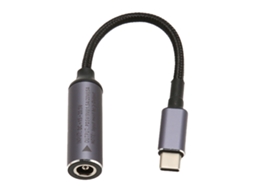 Cabo Dc Para Type C 6.5mmx1.4mm 100w Fêmea Para Macho Nylon Compatível Com Tablet Telefone Pc
