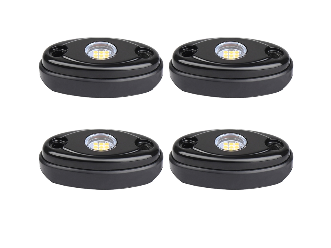 4pcs Luzes Ambientais Chassi Led Cor Única S/MARCA