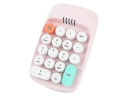 Teclado Numérico Sem Fio, Teclado De Máquina De Escrever Retrô, Teclados Numéricos, Teclado Numérico De 18 Teclas, 2,4 Ghz, Bluetooth Mini Everley891