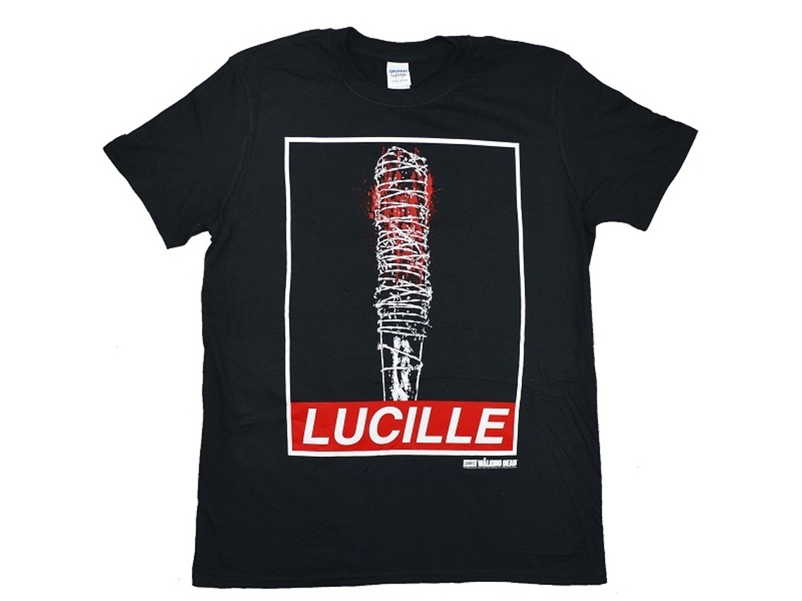 The Walking Dead Lucille Posterised T-shirt Unisex Adults Size:s