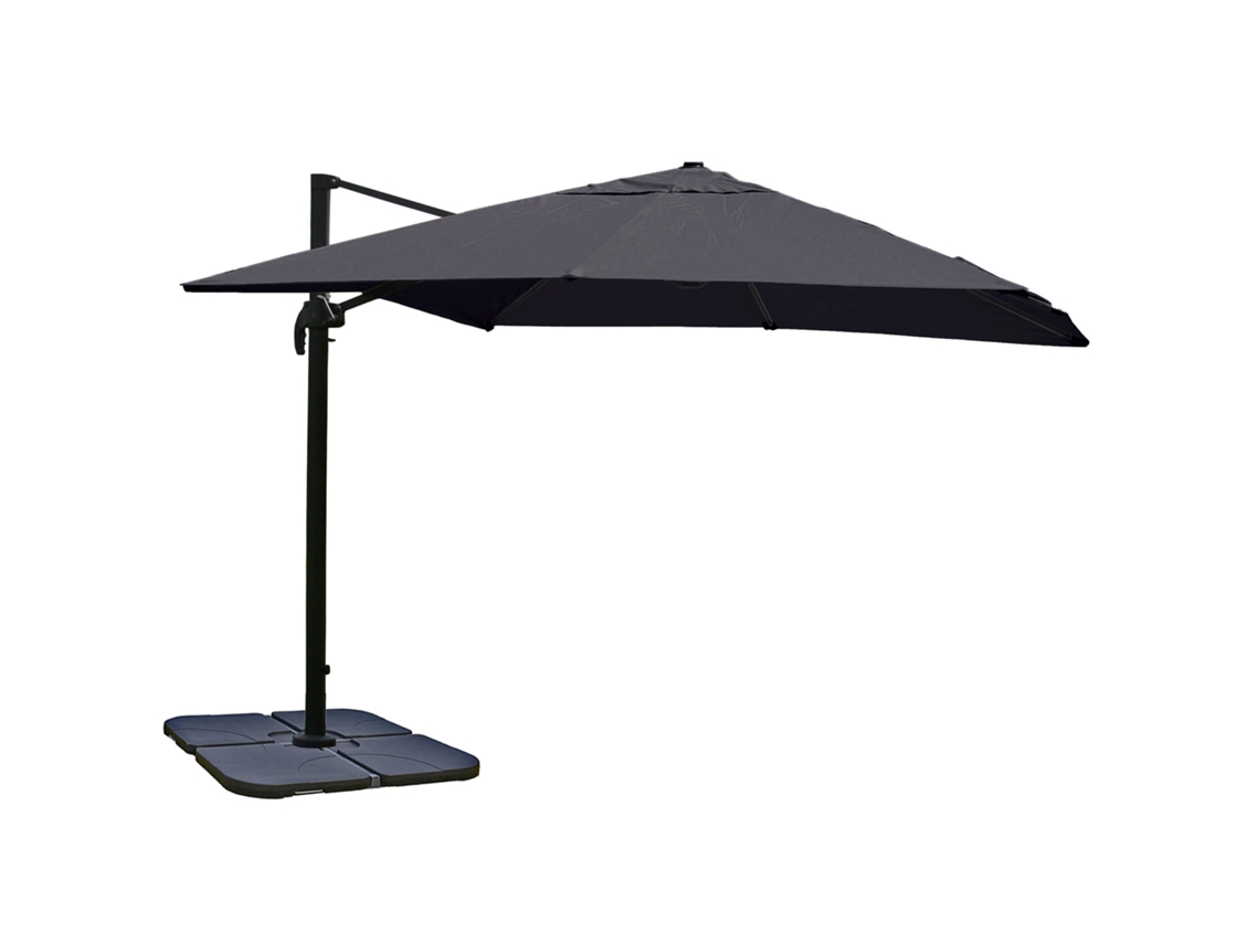 Guarda-sol Suspendu Avec Base Rotativa Extérieur Jardin 500