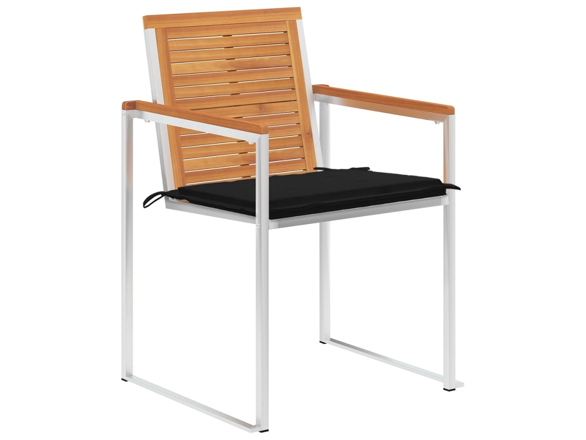 Maison Exclusive - Cadeiras De Jardim 6 Pcs C/ Almofadões Madeira De Acácia Maciça