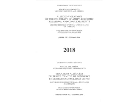 Livro Alleged Violations Of The 1955 Treaty Of Amity, Economic Relations, And Consular Rights De United Nations Publications (francês)